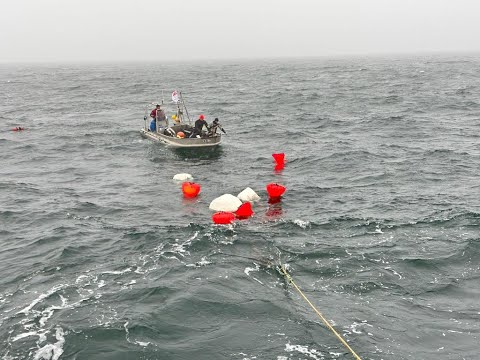 Geisternetzbergung der GRD auf Rügen, 14  April 2023