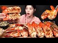 SUB Jumbo Butter Grilled Lobster With Cheese Seafood Mukbang Asmr