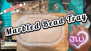 Resin Project -Monochrome Marbled Ceramic Tray 👩🏽🎨🦋🌸