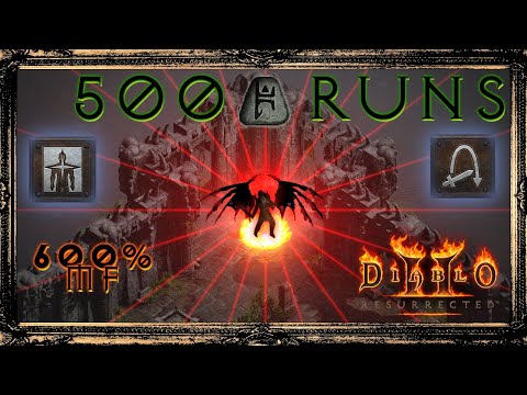 Diablo 2 Resurrected (D2R) - 500 Travincal Runs Drop HIGHLIGHTS [Perfect Mara's!]