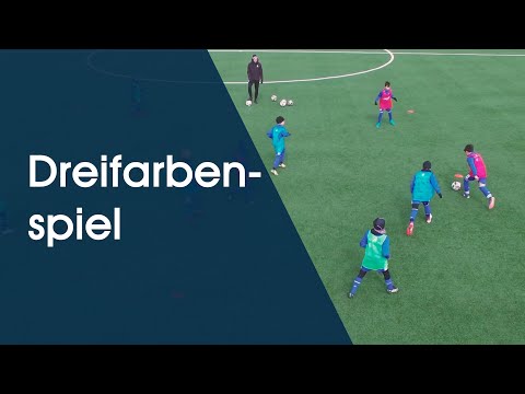Kleine Spielform: Dreifarbenspiel - Fußballtraining am Deutschen Fußball Internat