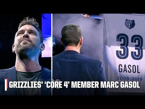 Memphis Grizzlies retire Marc Gasol's No. 33 jersey | NBA on ESPN