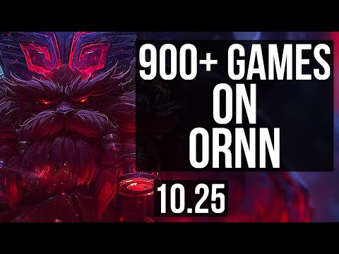 ORNN vs PANTHEON (TOP) | 900+ games, 2/2/8 | EUW Master | v10.25