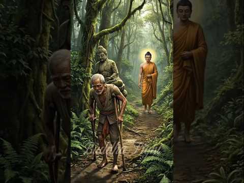 The Buddha Saves an Old Man from a Falling Giant Tree ✨🙏 #buddhism #shorts