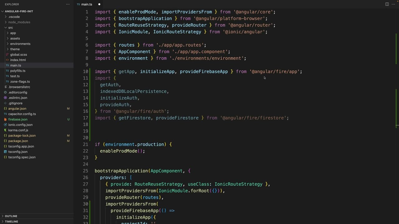 Use @angular/fire with the new Angular Standalone Components