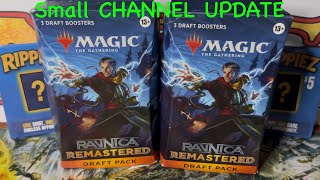 Ravnica Remastered draft packs from Walmart! PLUS a small channel update…I’ll be posting more!! (: