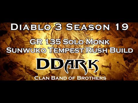 Diablo III Season 19 DDark GR 135 Solo Monk