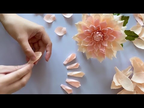 Crepe paper flowers making || 3 Ways to make realistic crepe paper flowers