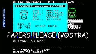 VOSTRA CHECKPOINT (PAPERS PLEASE) (2026) - 48K ZX Spectrum Homebrew game!
