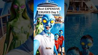 Alien Family's $20,000 Cruise?! Day 5 The Silversea Silver Muse 👽 #shorts #travel #luxury