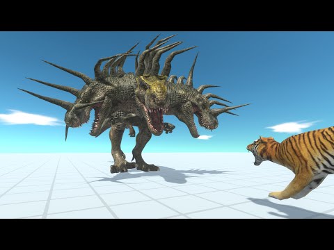 THREE HEADED TREX vs EVERY UNIT - Animal Revolt Battle Simulator
