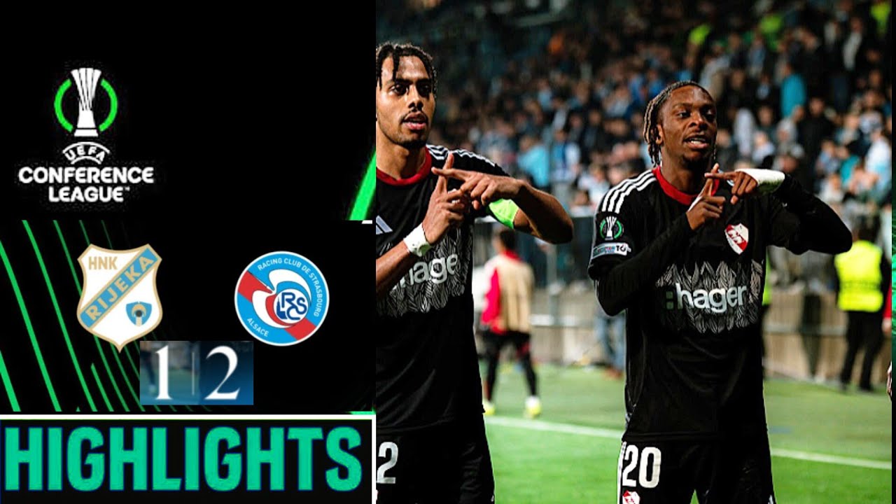 HNK Rijeka vs RC Strasbourg (1-2) Highlights Conference League 2026 | Rijeka vs Strasbourg résumé 