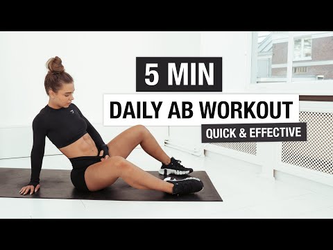 5 MIN AB WORKOUT FOR EVERY DAY (No Rest)