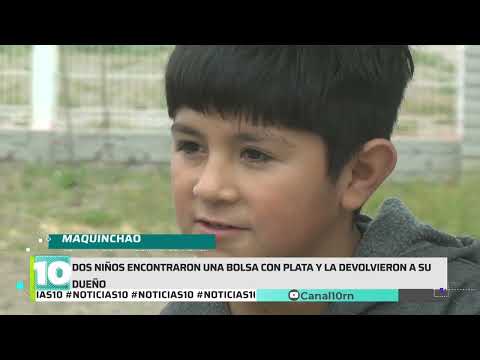 #Noticias10 | La buena acción de dos nenes en Maquinchao