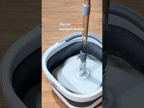Gambar Proclean Set Alat Pel Putar Dengan Ember Lipat - Putih/Abu-Abu