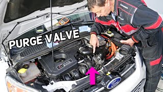 PURGE CONTROL VALVE LOCATION REPLACEMENT EXPLAINED FORD C-MAX FORD FUSION LINCOLN MKZ