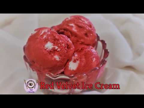 Red Velvet Ice Cream recipe | Homemade Rich & Creamy  Red Velvet Ice Cream - By Food Connection Video