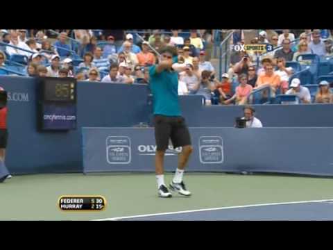 Cincinnati SF 2009 - Federer vs Murray (1st set)