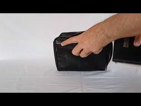 Pasta Tradicional Media Alça e Bolso Externo Biblia e Hinário Preto Costurado R0823 - Musical Rava