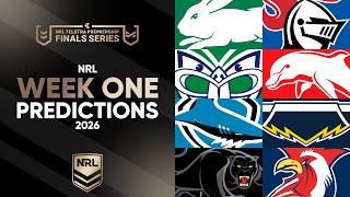 NRL Finals Week 1 Predictions 2026 🏉