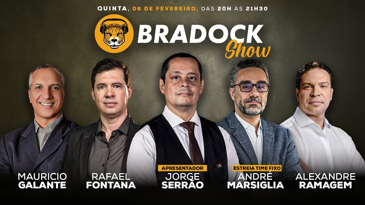 Bradock Show 06/02/25 - Serrão, André Marsiglia, Ramagem, Mauricio Galante e Rafael Fontana