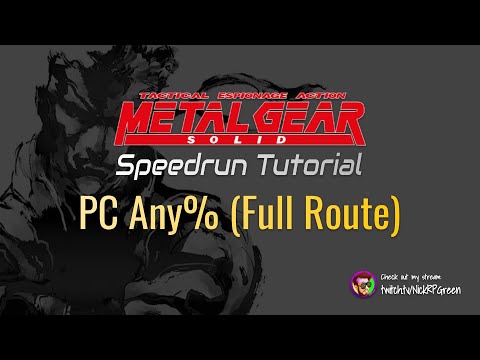 Metal Gear Solid Speedrun Tutorial: PC Any% (Full Route)