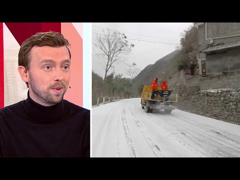 Nytt köldrekord i Kina – 53 minusgrader: "Spektakulärt" | TV4 Nyheterna | TV4 & TV4 Play