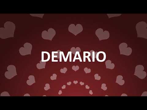 HAPPY BIRTHDAY DEMARIO