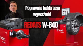 Redats W-640 – Pełna Kalibracja Wyważarki | Odległość, szerokość, średnica, czujniki niedoważenia