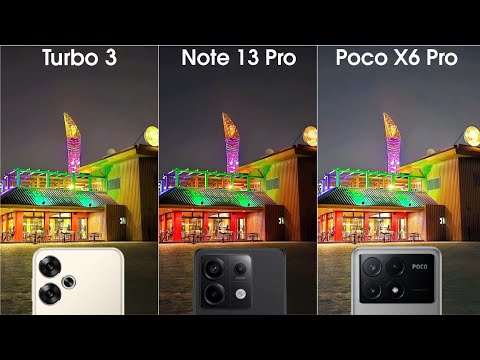 Redmi Turbo 3 vs Redmi Note 13 Pro vs Poco X6 Pro Camera Test