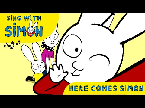 Here comes Simon 🎶  | Simon's song ❤️🐰🤍 | Song for kids Music from opening credits | Nursery Rhymes