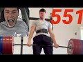 551 Deadlift - New Gym + Heavy Bench - What Goes Into Hitting A Pr