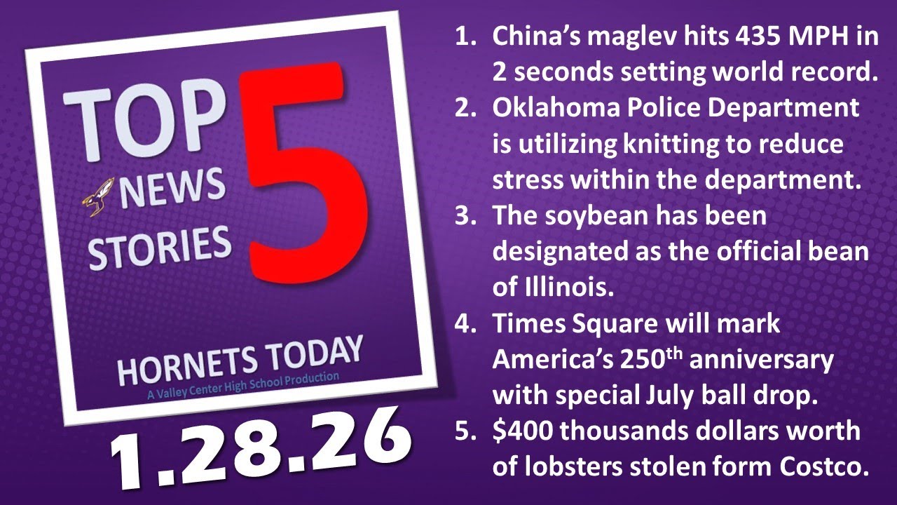 Top 5 News Stories --- Wednesday, January 28, 2026