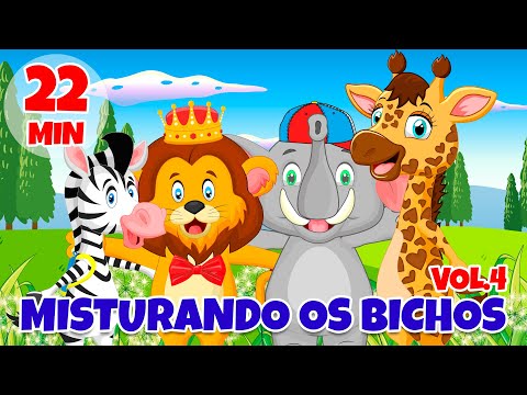Misturando os Bichos (Desenho Infantil) Vol. 4 - Giramille 22 min | Desenho Animado Musical