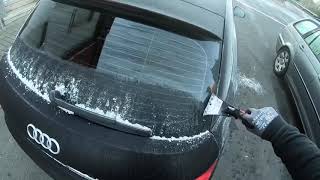 PKW von Eis befreien Auto frei kratzen KFZ Eiskratzen Umweltfreundlich Audi A1 Sportback Anleitung