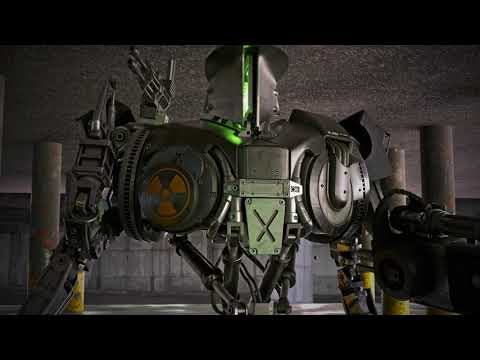 robot animation (Cain robot Robocop 2) - Blender (cycles) 3d WIP