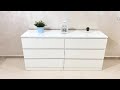  IKEA MALM 6 Drawer Dresser Assembly Instruction Very Detailed