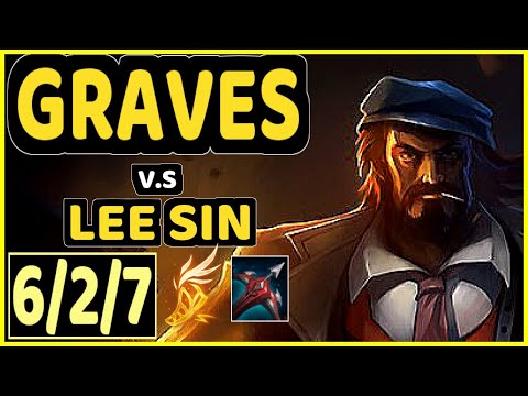 LAMABEAR (GRAVES) vs LEE SIN - 6/2/7 KDA JUNGLE CHALLENGER GAMEPLAY - EUW