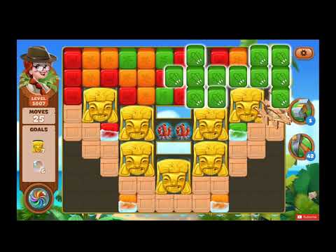 Lost Island Blast Adventure Level 1607 NO BOOSTERS - A S GAMING ✔