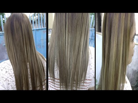 Light Ash Blond Color And Highlights Tutorial