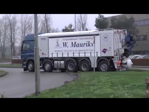 Bremat F5.17 - conventional floor screed installation on a 5-axle truck