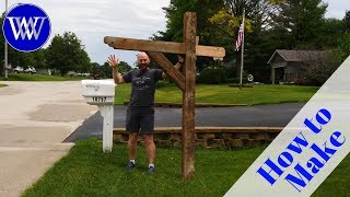 Timber Framed Mailbox Post How to Version