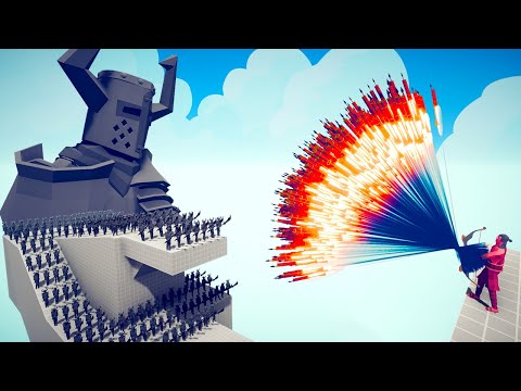 100x Black Knight And Giant Black Knight Vs 2x Every Gods - Totally Accurate Battle Simulator TABS