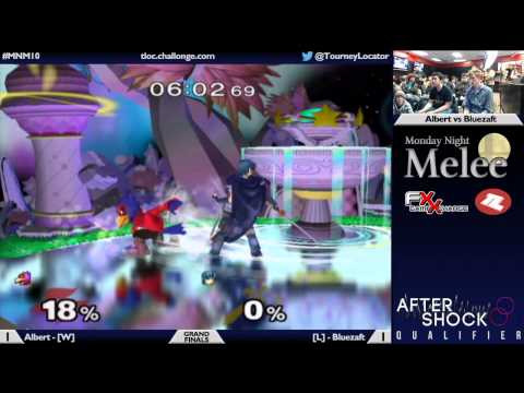 MNM10 Melee - Albert (Falco, ICs) vs Bluezaft (Marth, Jigglypuff) - Grand Finals