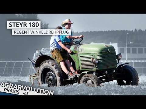 Steyr 180 + Regent Winkeldrehpflug • Ackern | Agrarvolution Praxis