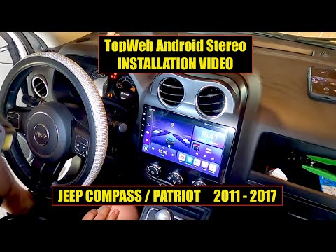 2011-2017 JEEP Compass / Patriot TopWeb Android Stereo & Backup Camera Install Video