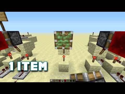 Minecraft Redstone Engineering - The automatic tool selector room.