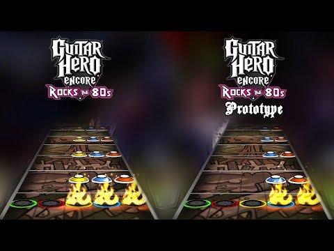Guitar Hero 80's Prototype - "I Ran (So Far Away)" Chart Comparison