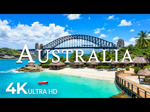 FLYING OVER AUSTRALIA (4K UHD) – Soothing Music Along With Beautiful Nature Video - 4K Video ULTRAHD
