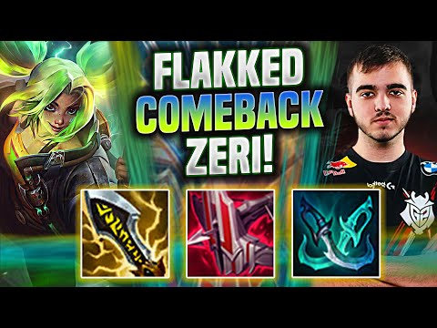 FLAKKED EPIC COMEBACK WITH ZERI! - G2 Flakked Plays Zeri ADC vs Kai'Sa! | Season 2022